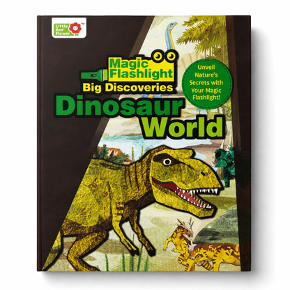 Lil Legends Magic Flashlight Big Discoveries Dinosaur World for Kids | Interactive Hidden Picture Book with Reveal Card | Interesting Facts  | Activity Book for Toddlers | For Age 3+ 
