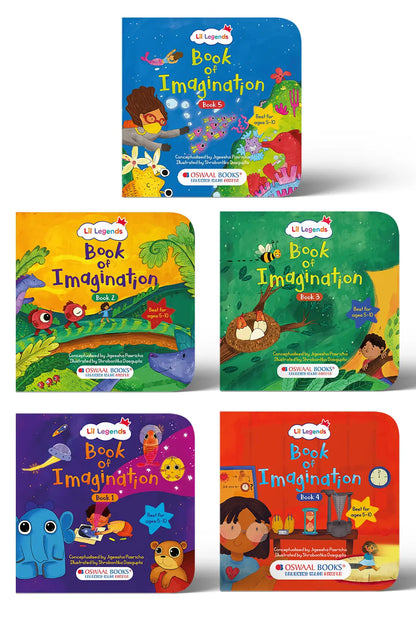 Book of Imagination – Parts 1-5 Story Books for Kids Age 5-10 Years | Creative Thinking & Visual Learning for Children Who Imagine Differently by Lil Legends 