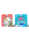 Animals & Ocean Colouring Book Set – 2 Kids Activity Books for Creative Learning & Fun 