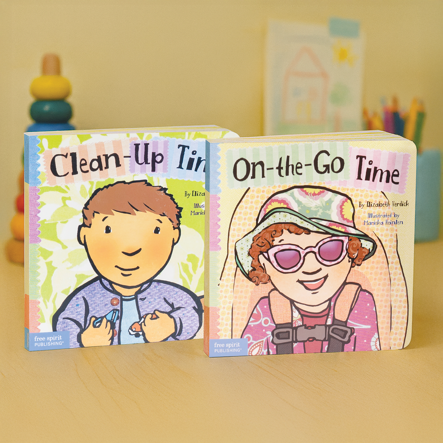 Toddler Daily Habits Set (Toddler Tools Series) — 2 Board Books for Toddlers (Ages 1–3 yrs) | Includes Clean-Up & On-the-Go Habits | by Lil Legends