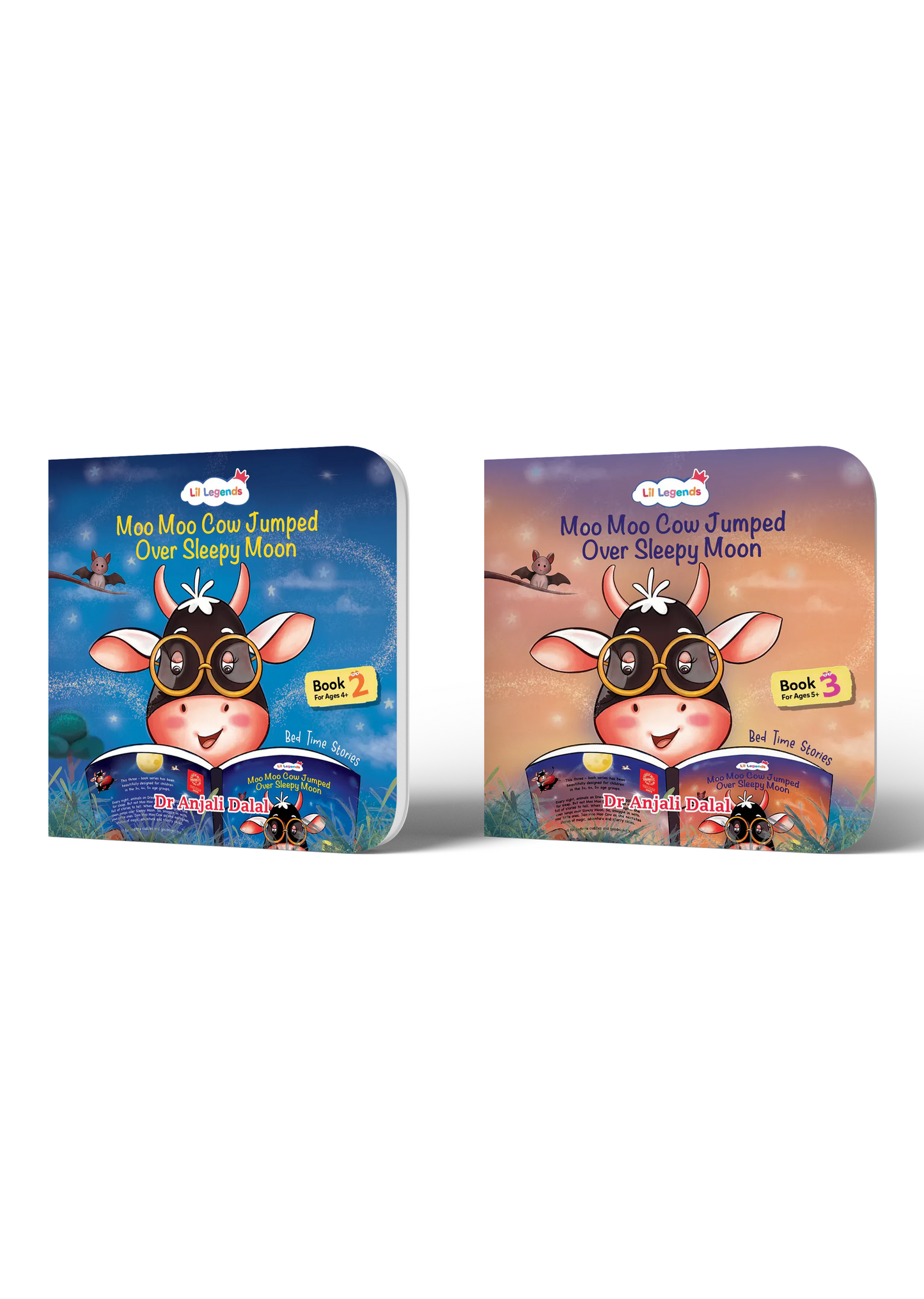 Lil Legends Bedtime Stories for Kids Ages 4–5 | Illustrated Bedtime Story Books for Early Readers | Set of 2 Kids Story Books 