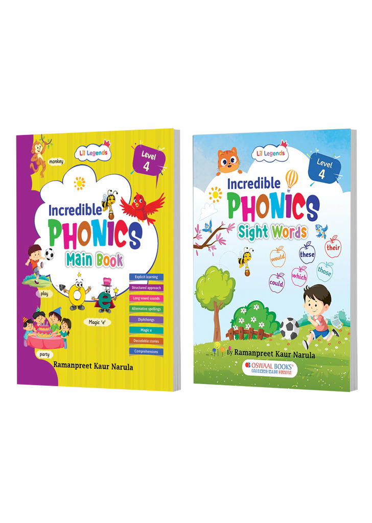 Lil Legends Level 4 Reading Combo (2-Book Set) | Early Phonics & Reading Skills for Kids Age 5–7 | Learning to Read Practice & Sound Blending | by Lil Legends 