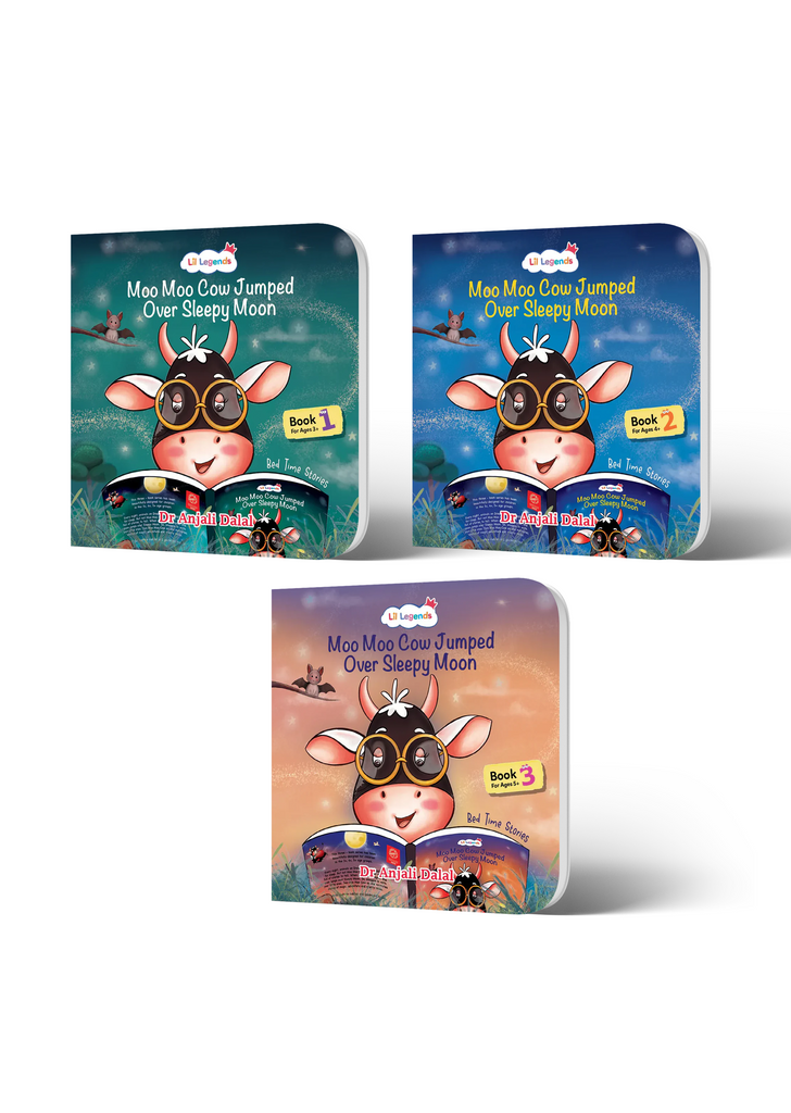 Lil Legends Bedtime Stories Collection for Kids Ages 3–5 | Illustrated Bedtime Story Books | 3 Book Box Set 