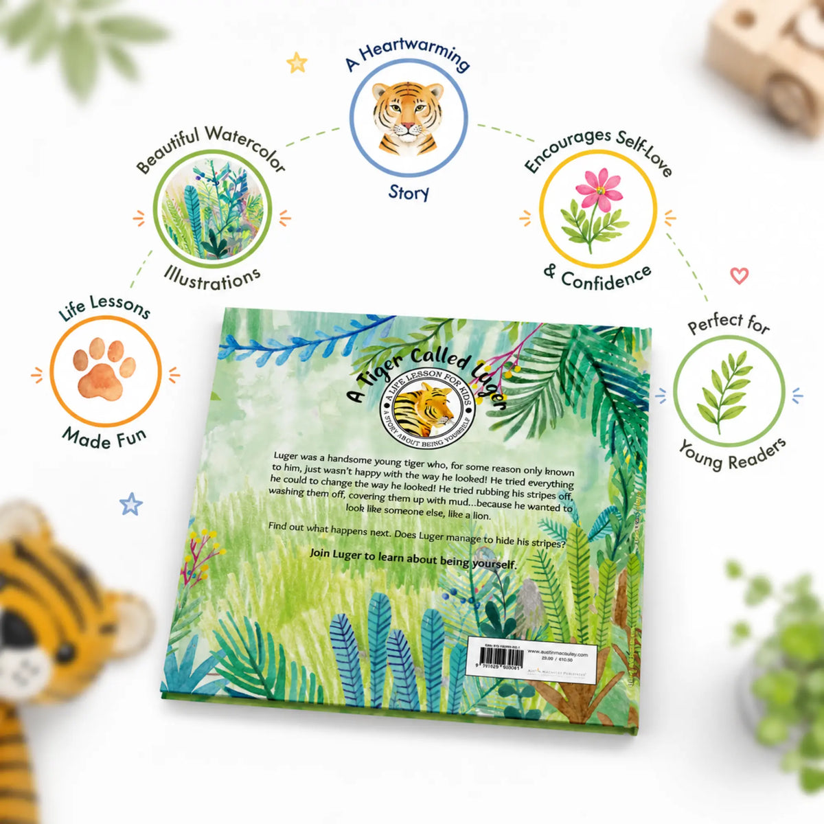 Austin Macauley, Lil legends, A Life Lessons for Kids, A Tiger Called Luger 