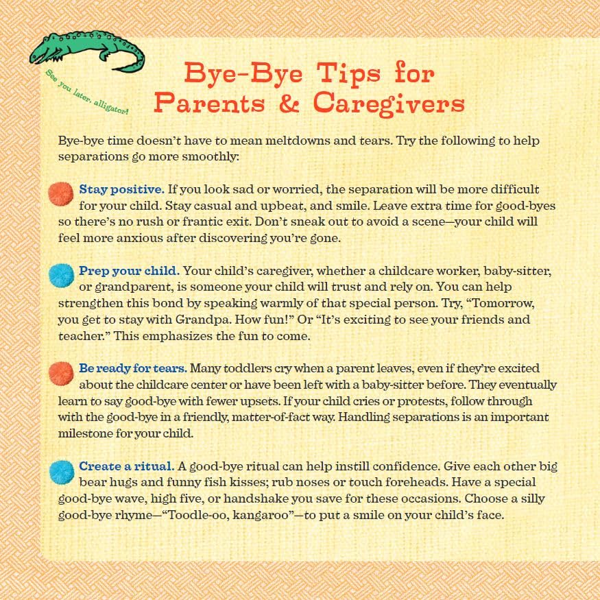Bye-Bye Time (Toddler Tools Series) — Gentle Board Book for Toddlers (Ages 1–3 yrs) | Build Confident Good-byes & Smooth Transitions | by Free Spirit Publishing