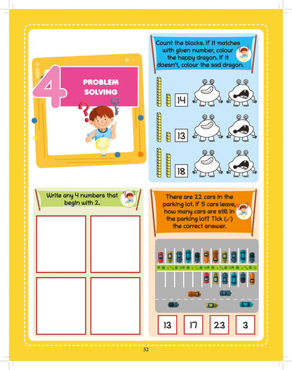 Lil Legends Maths Quest Activity Book for Kids | 250+ Activities | Conceptual Understanding, Logical Reasoning & Problem Solving | Age 5+ Years | Workbook