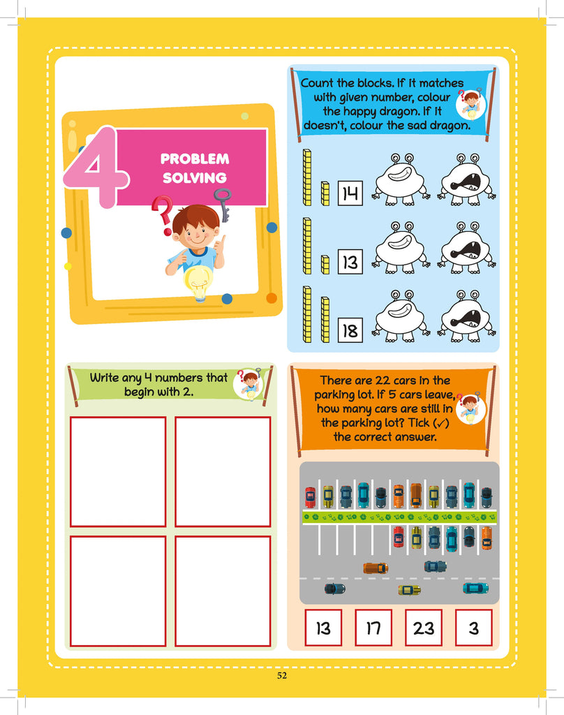Lil Legends 250+ Activities – Maths Quest Activity Book for kids (Age 5+ Years) | Conceptual Understanding & Thinking, Logical Reasoning, Problem Solving & more | Brain Boosting for Children - Oswaal Books