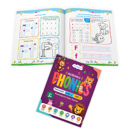 Incredible Phonics for Starters Bundle – 5 Books | Level 1 & 2 Phonics Main Books + Sight Words | Early Reading, Letter Sounds & Word Skills | Learning Books for Ages 3–4+ 