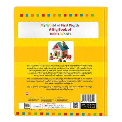 Lil Legends My World of First Words - Big Picture Book of 1000+ Words for Kids Age 2+ Years | Early Learning Vocabulary Book with Colourful Illustrations | First Words Book for Toddlers & Preschoolers 