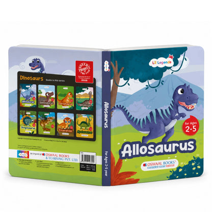 Lil Legends Padded Board Book for Kids | I am an Allosaurus | Illustrated Dinosaur Book for Toddlers | Durable Early Learning Picture Book | Age 2–5 Years | Padded Cover Edition 