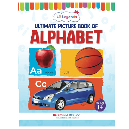 Lil Legends Ultimate Picture Book for Kids Age 1+ Years - Learn About Alphabet (ABC) | Early Learning Illustrated Book with Colourful Pictures | First Words Book for Toddlers & Preschoolers 