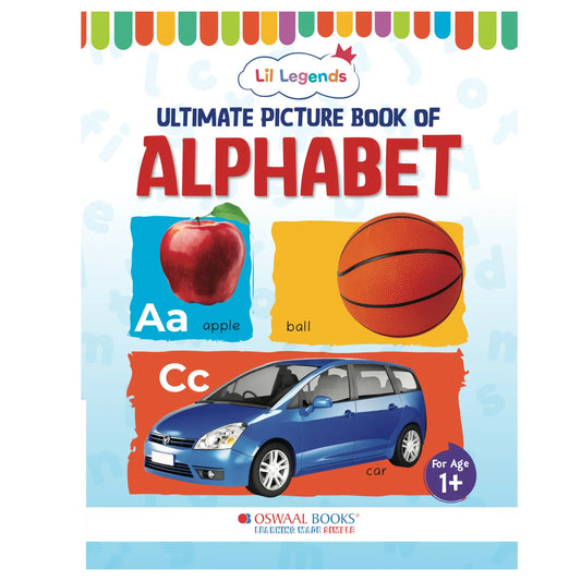 Lil Legends Ultimate Picture Book for Kids Age 1+ Years - Learn About Alphabet (ABC) | Early Learning Illustrated Book with Colourful Pictures | First Words Book for Toddlers & Preschoolers 