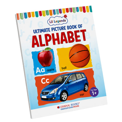 Lil Legends Ultimate Picture Book for Kids Age 1+ Years - Learn About Alphabet (ABC) | Early Learning Illustrated Book with Colourful Pictures | First Words Book for Toddlers & Preschoolers 