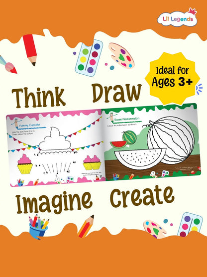 Lil Legends The Ultimate Book of  Art and Craft for Kids | 30+ Creative Activities and DIY Projects | Imagination and Creativity | Tracing, Drawing, Colouring and Craft  Activities | Age 3+ 
