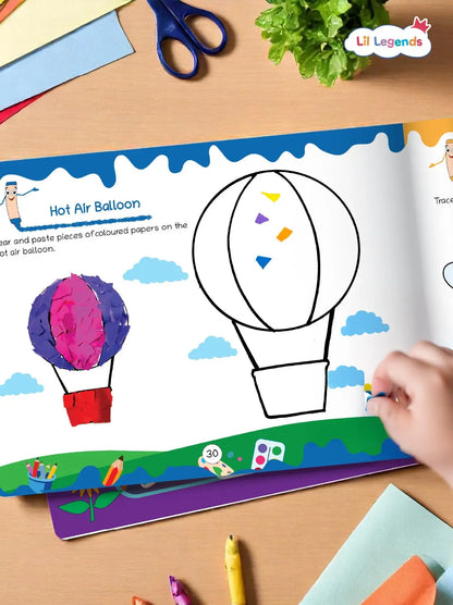 Lil Legends The Ultimate Book of  Art and Craft for Kids | 30+ Creative Activities and DIY Projects | Imagination and Creativity | Tracing, Drawing, Colouring and Craft  Activities | Age 3+ 