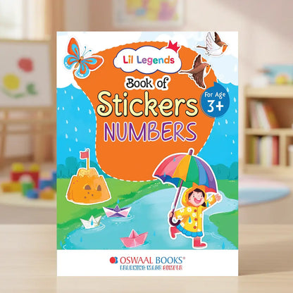 Lil Legends Book of Stickers For Kids, Age 3+, To learn about Numbers 