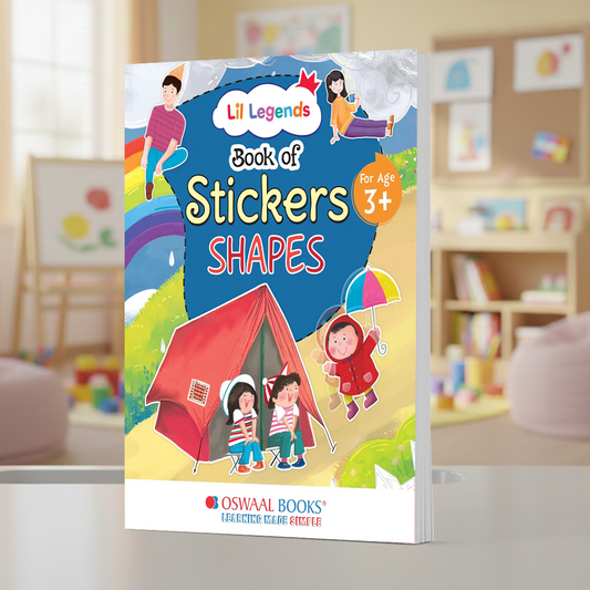 Lil Legends Book of Stickers For Kids, Age 3+, To learn about Shapes 