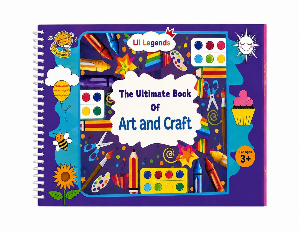 Lil Legends The Ultimate Book of  Art and Craft for Kids | 30+ Creative Activities and DIY Projects | Imagination and Creativity | Tracing, Drawing, Colouring and Craft  Activities | Age 3+ 