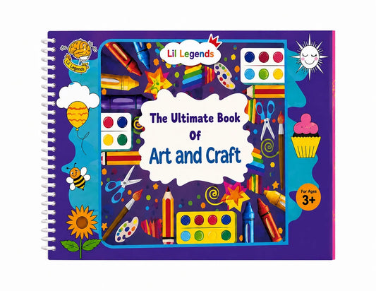 Lil Legends The Ultimate Book of  Art and Craft for Kids | 30+ Creative Activities and DIY Projects | Imagination and Creativity | Tracing, Drawing, Colouring and Craft  Activities | Age 3+ 