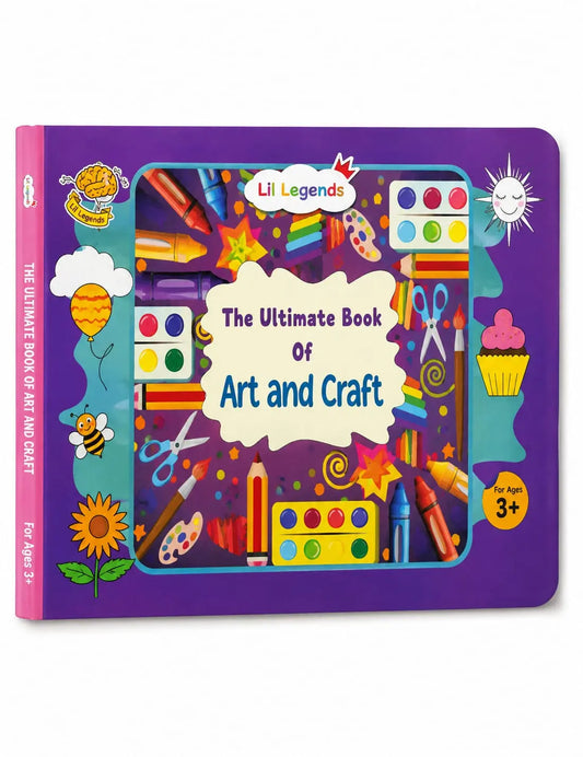 Lil Legends The Ultimate Book of  Art and Craft for Kids | 30+ Creative Activities and DIY Projects | Imagination and Creativity | Tracing, Drawing, Colouring and Craft  Activities | Age 3+ 