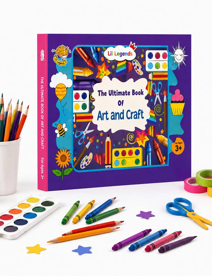 Lil Legends The Ultimate Book of  Art and Craft for Kids | 30+ Creative Activities and DIY Projects | Imagination and Creativity | Tracing, Drawing, Colouring and Craft  Activities | Age 3+ 