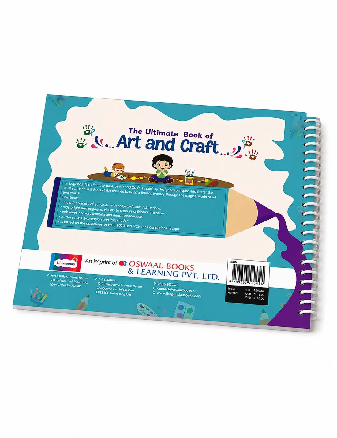 Lil Legends The Ultimate Book of  Art and Craft for Kids | 30+ Creative Activities and DIY Projects | Imagination and Creativity | Tracing, Drawing, Colouring and Craft  Activities | Age 3+ 