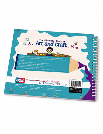 Lil Legends The Ultimate Book of  Art and Craft for Kids | 30+ Creative Activities and DIY Projects | Imagination and Creativity | Tracing, Drawing, Colouring and Craft  Activities | Age 3+ 