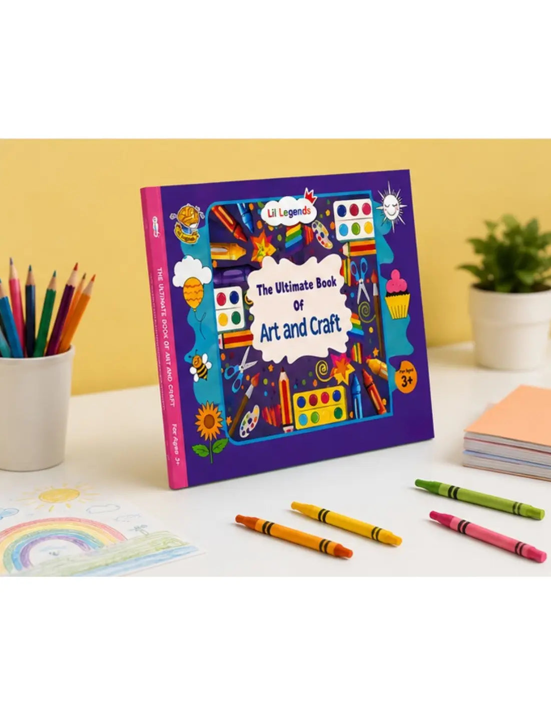 Lil Legends The Ultimate Book of  Art and Craft for Kids | 30+ Creative Activities and DIY Projects | Imagination and Creativity | Tracing, Drawing, Colouring and Craft  Activities | Age 3+ 