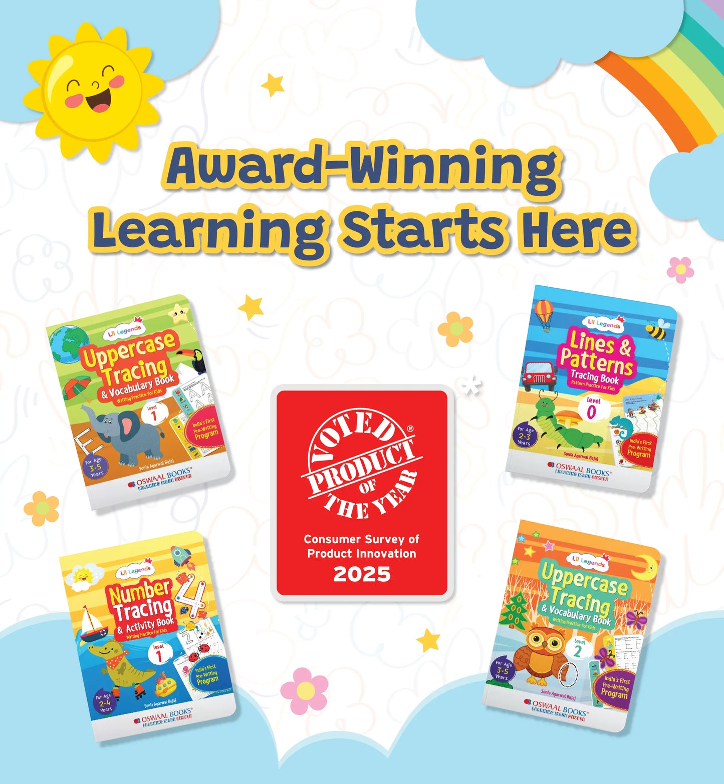 Lil Legends Number Tracing & Activity Book Bundle for Kids | Set of 2 Books | Writing Practice & Maths Readiness | Fine Motor Skills | Ages 2–4 Years | Paperback Set