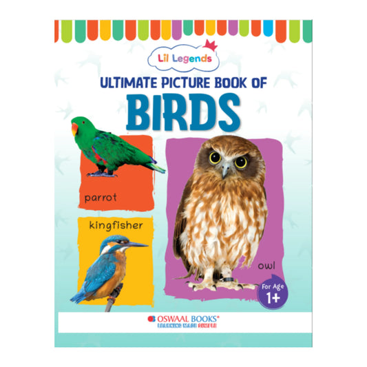 Lil Legends Picture Book for Kids Age 1+ Years - Learn About Birds | Early Learning Illustrated Book with Colourful Pictures | First Words Book for Toddlers & Preschoolers 
