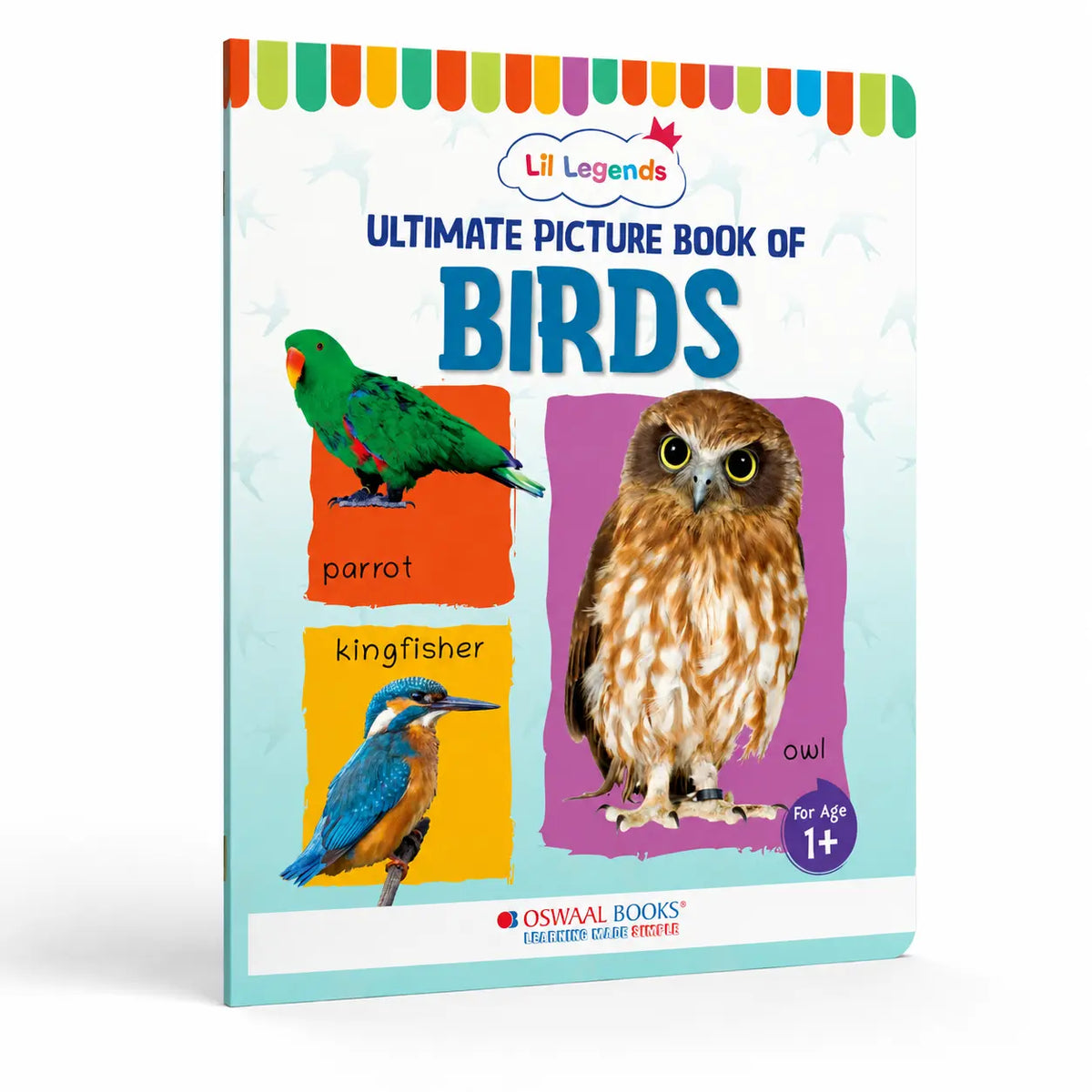 Lil Legends Picture Book for Kids Age 1+ Years - Learn About Birds | Early Learning Illustrated Book with Colourful Pictures | First Words Book for Toddlers & Preschoolers 