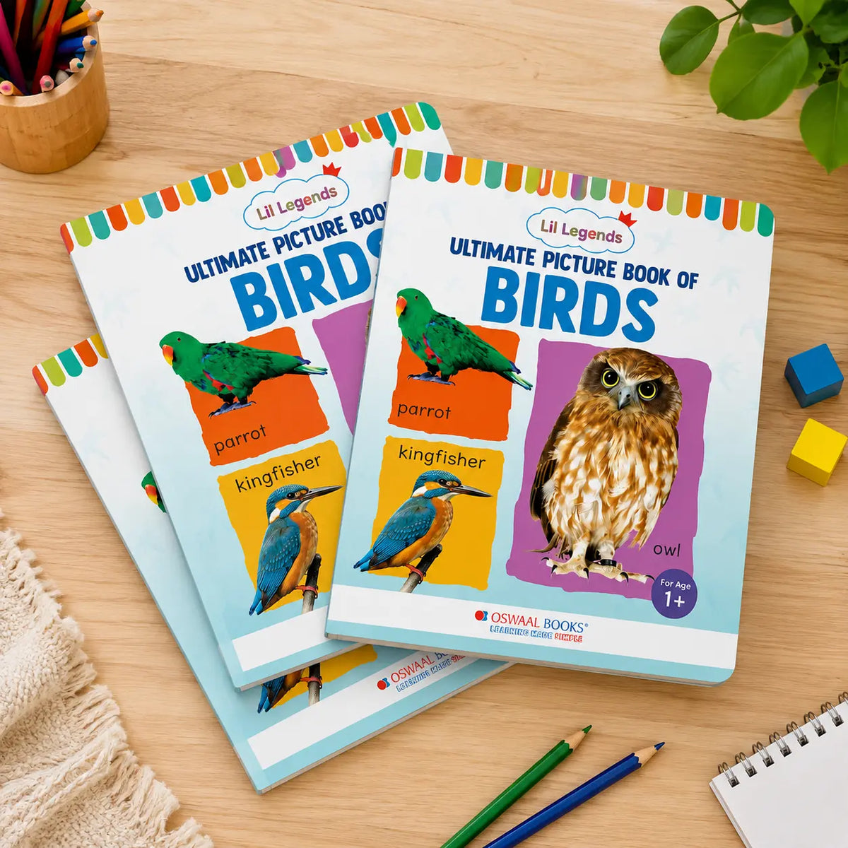 Lil Legends Picture Book for Kids Age 1+ Years - Learn About Birds | Early Learning Illustrated Book with Colourful Pictures | First Words Book for Toddlers & Preschoolers 