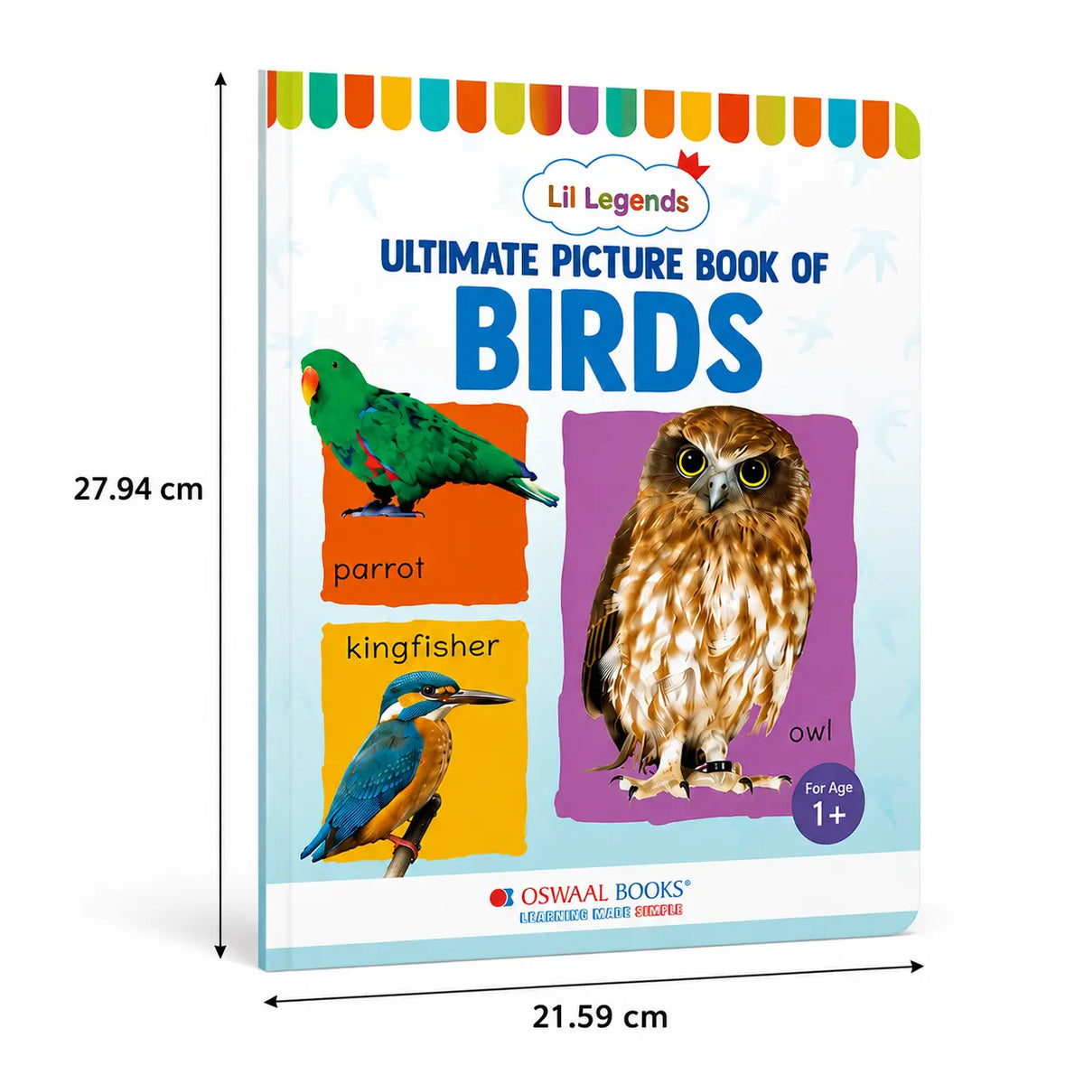 Lil Legends Picture Book for Kids Age 1+ Years - Learn About Birds | Early Learning Illustrated Book with Colourful Pictures | First Words Book for Toddlers & Preschoolers 