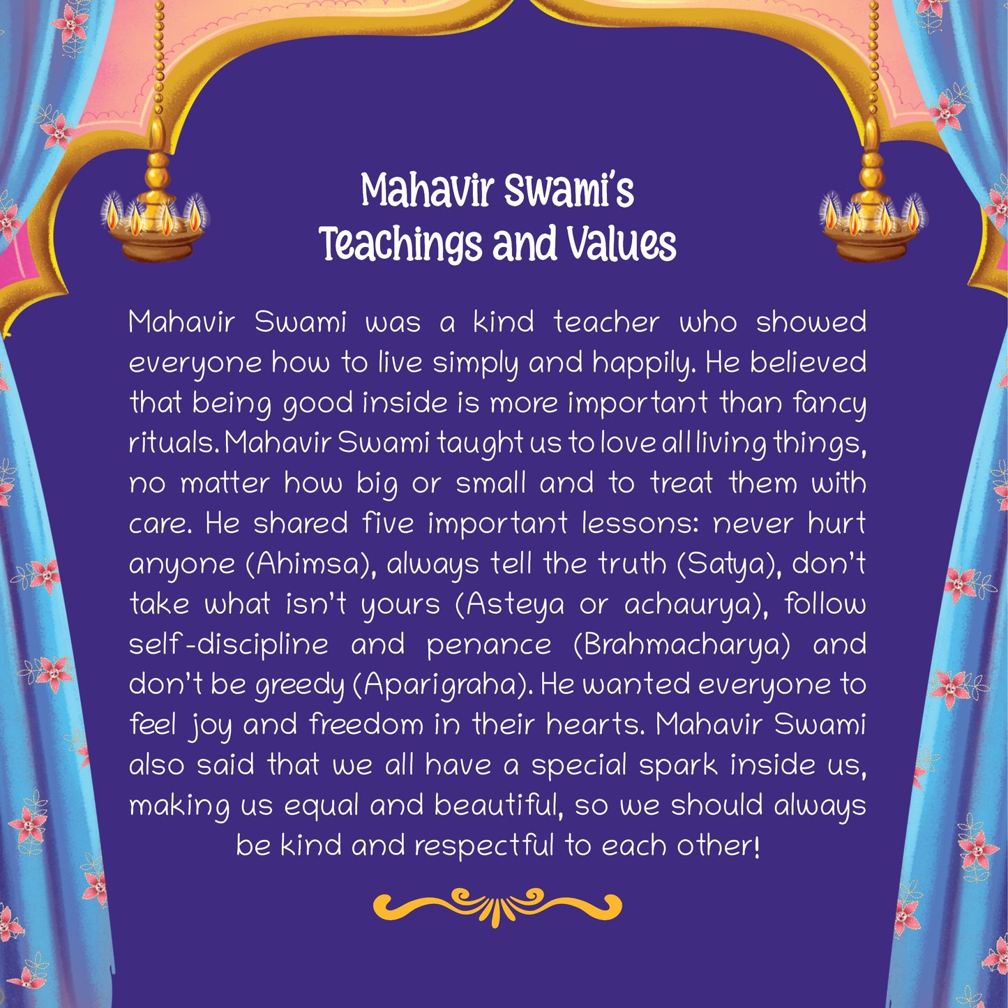 Inspiring Tale of Mahavir Swami | Illustrated Board Book for Kids | Short Mythological Bedtime Story | Ages 3+