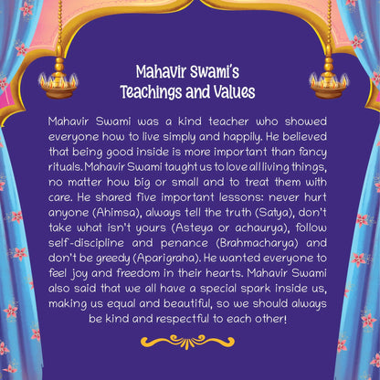 Lil Legends Mahavir Swami Story Boardbook for Kids | Illustrated Spiritual & Mythological Story | Inspiring Life Lessons | Cultural Learning Picture Book | Ages 5–10 Years