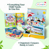 The Busy Summer Box – 10+ Screen-Free Activities with Free Stationery Kit | Stickers, Stories, Brain Games & More | Ideal for Kids Ages 3+ - Oswaal Books