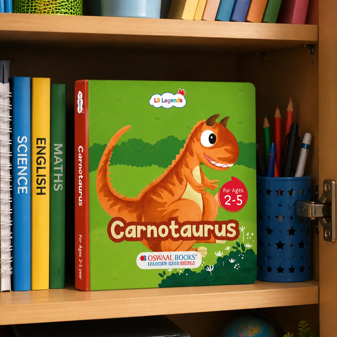 Lil Legends Padded Board Book for Kids | I am a Carnotaurus | Illustrated Dinosaur Book for Toddlers | Durable Early Learning Picture Book | Age 2–5 Years | Padded Cover Edition 