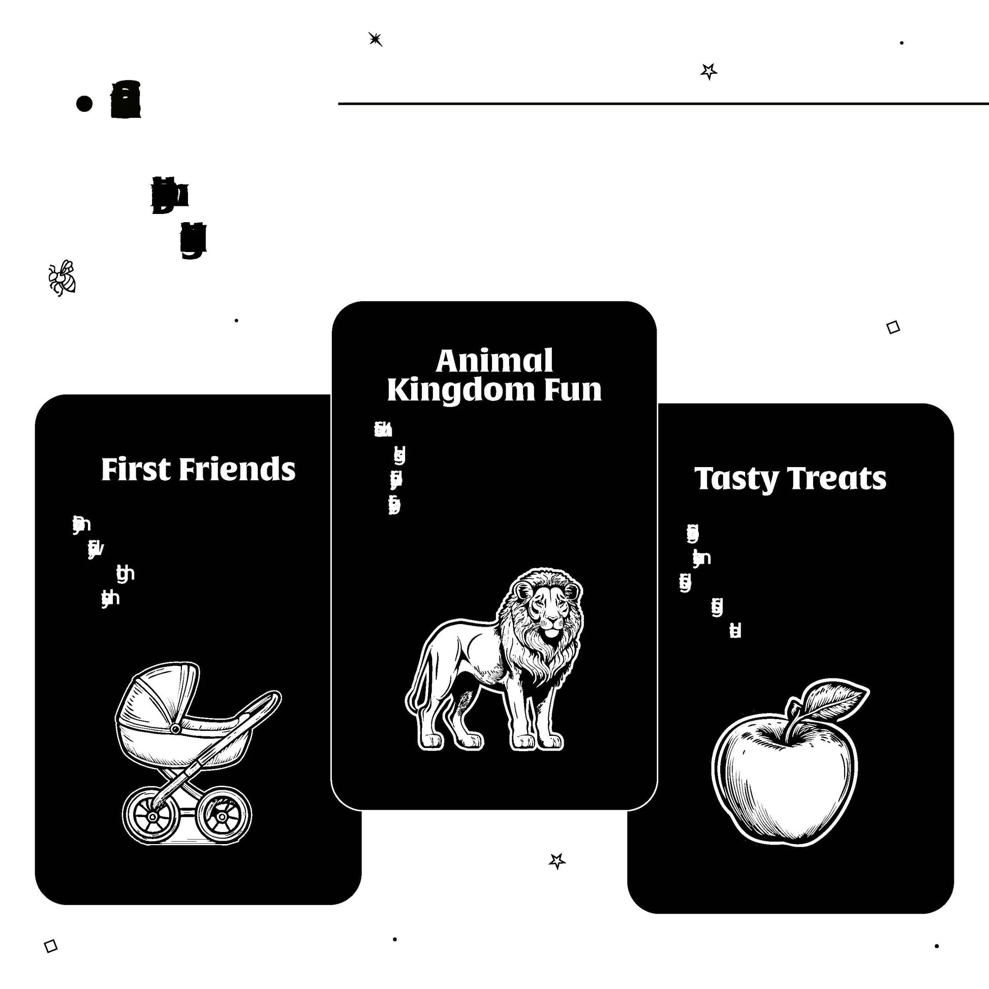 Lil Legends My First High Contrast Books Slipcase Set of 5 - Animals, Toys and More | Black and White Pictures, Visual Stimulation, Brain Development | For Infants/Toddlers | Age 0–12 Months 