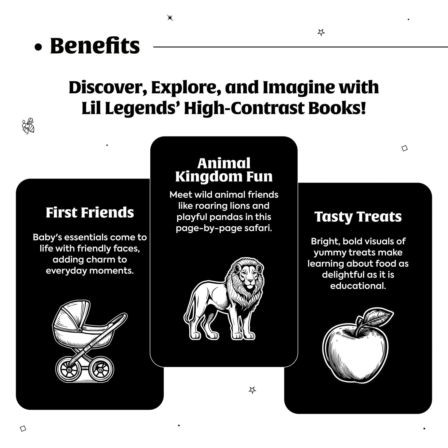 High Contrast Baby Book for Newborns by Dr. Imran Patel – Visual Stimulation Book for Infants (0–12 Months) | Boost Brain Development | Black & White Baby Book - Oswaal Books