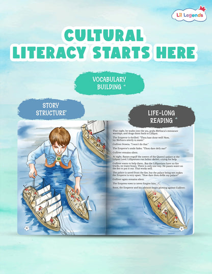 Lil Legends Timeless Classics Re-Imagined for Today Set of 2 Illustrated Story Books | Heidi and Pinocchio | Vocabulary, Imagination and Value Booster Stories For Young Readers | For Age 7+ 