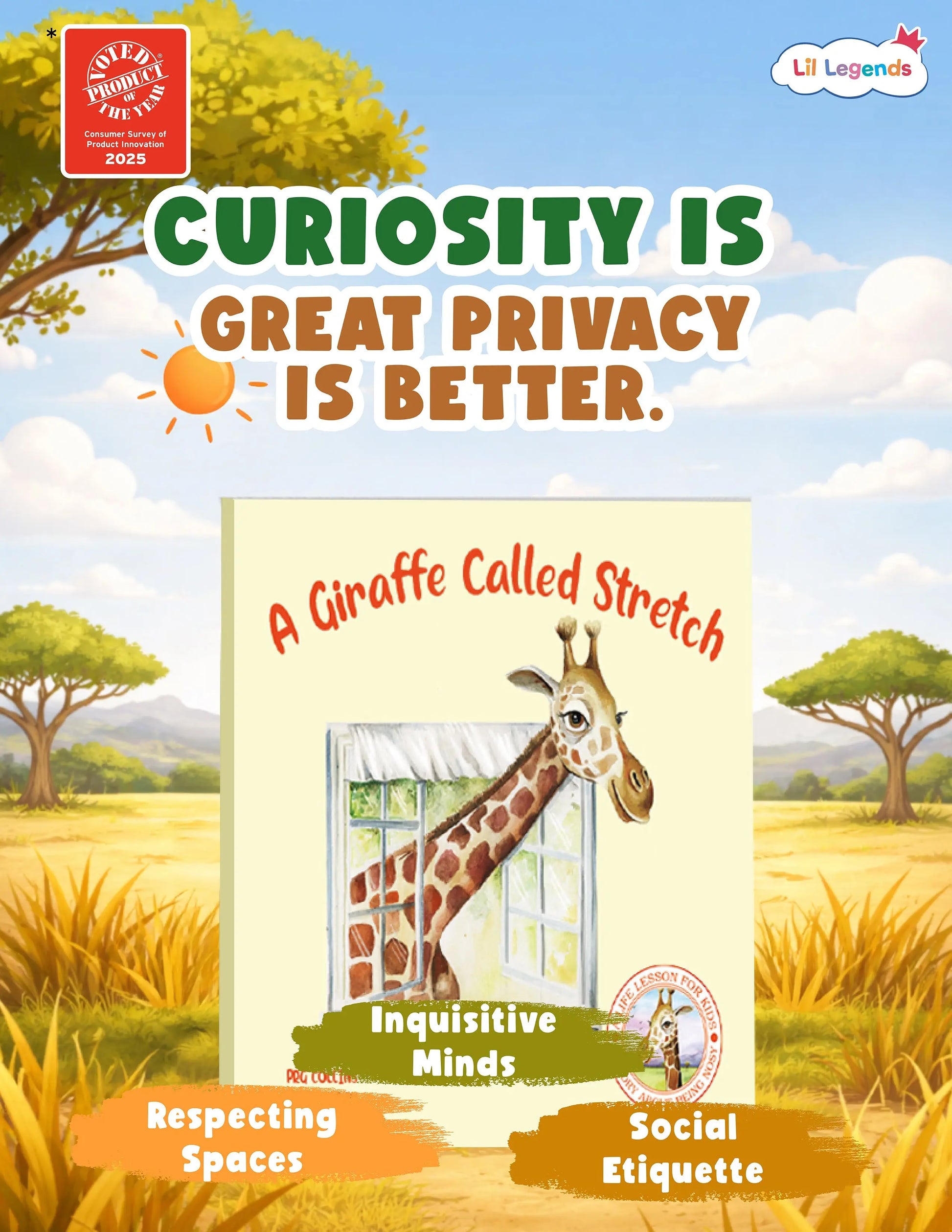Austin Macauley, Lil legends, A Life Lessons for Kids, A Giraffe Called Stretch 