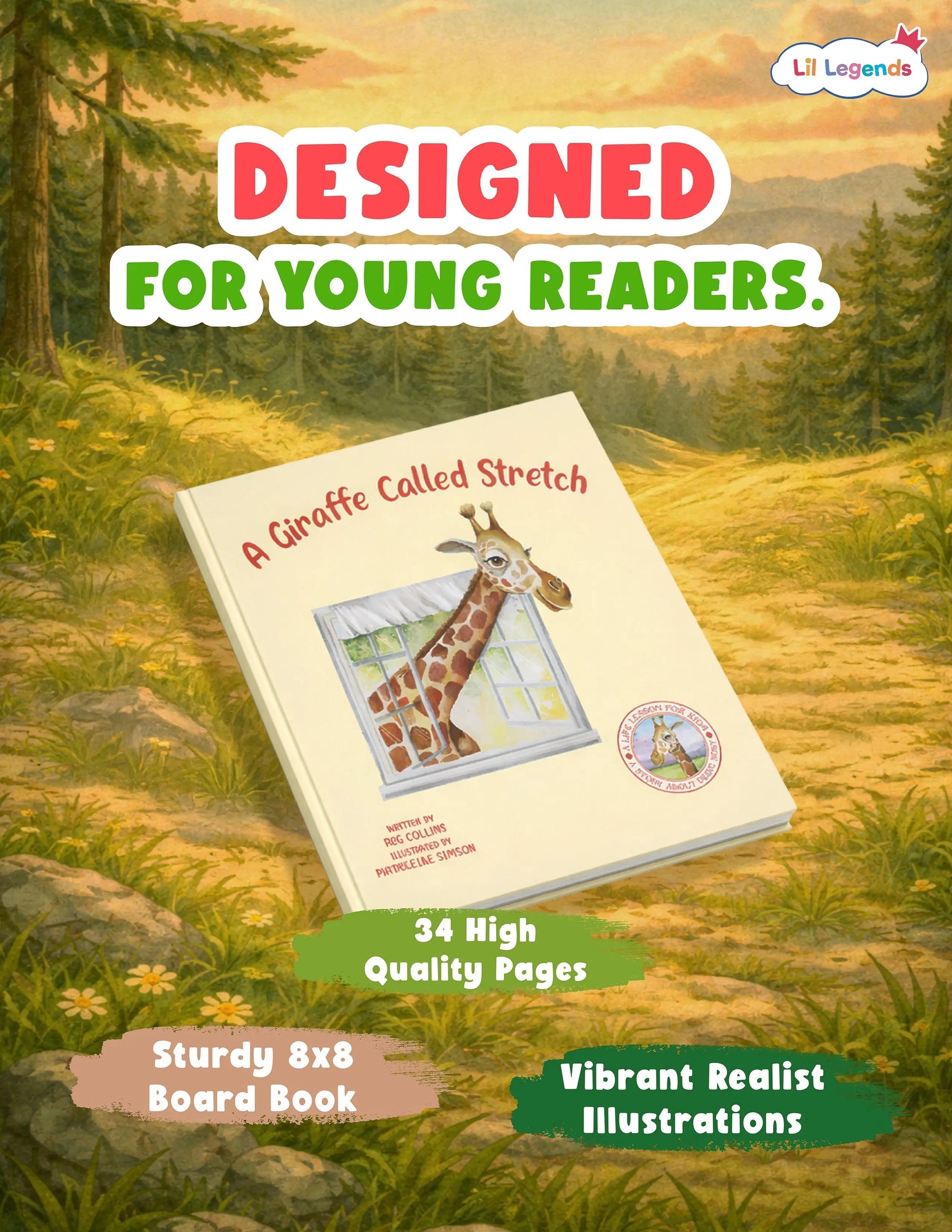Austin Macauley, Lil legends, A Life Lessons for Kids, A Giraffe Called Stretch 