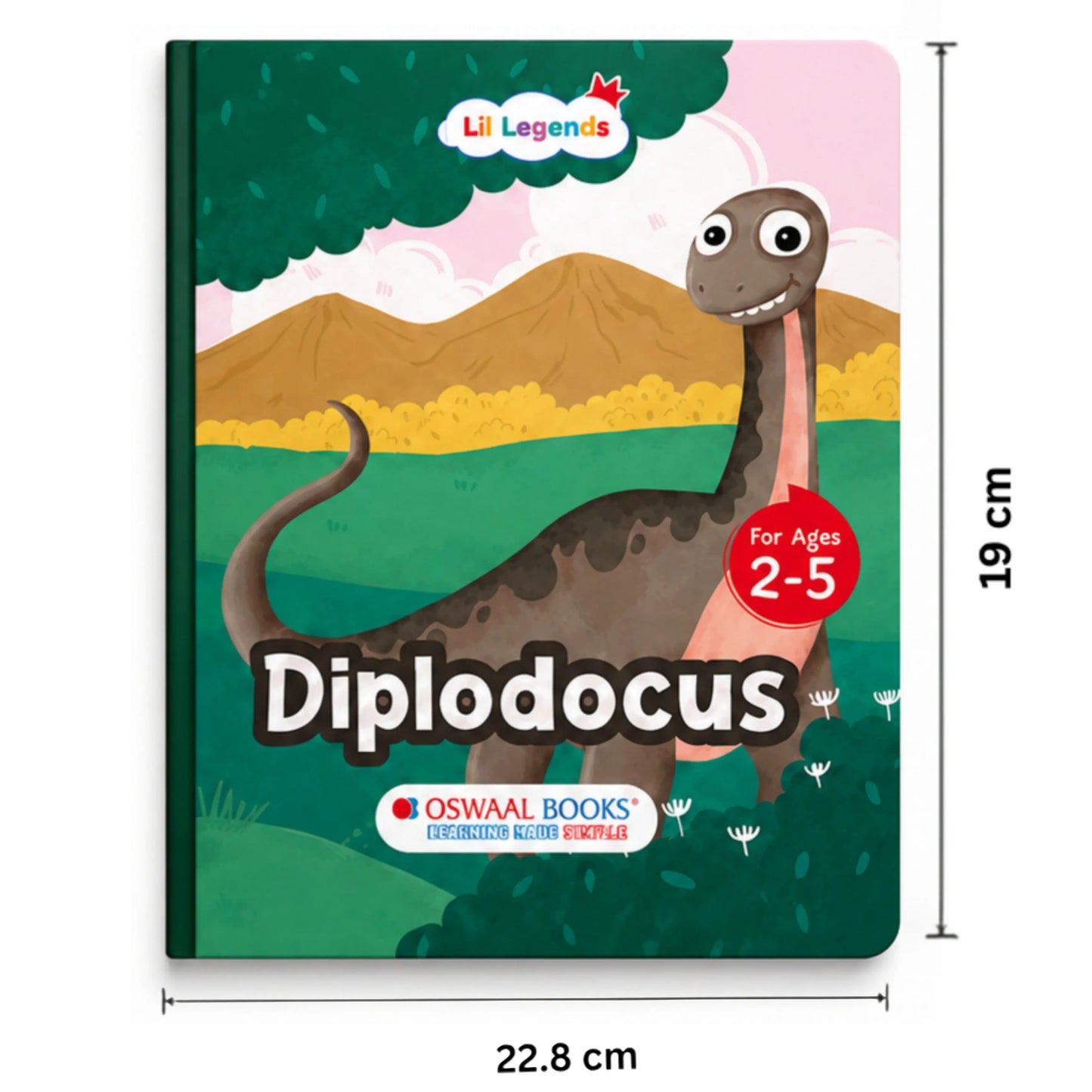 Lil Legends Padded Board Book for Kids | I am a Diplodocus | Illustrated Dinosaur Book for Toddlers | Durable Early Learning Picture Book | Age 2–5 Years | Padded Cover Edition 