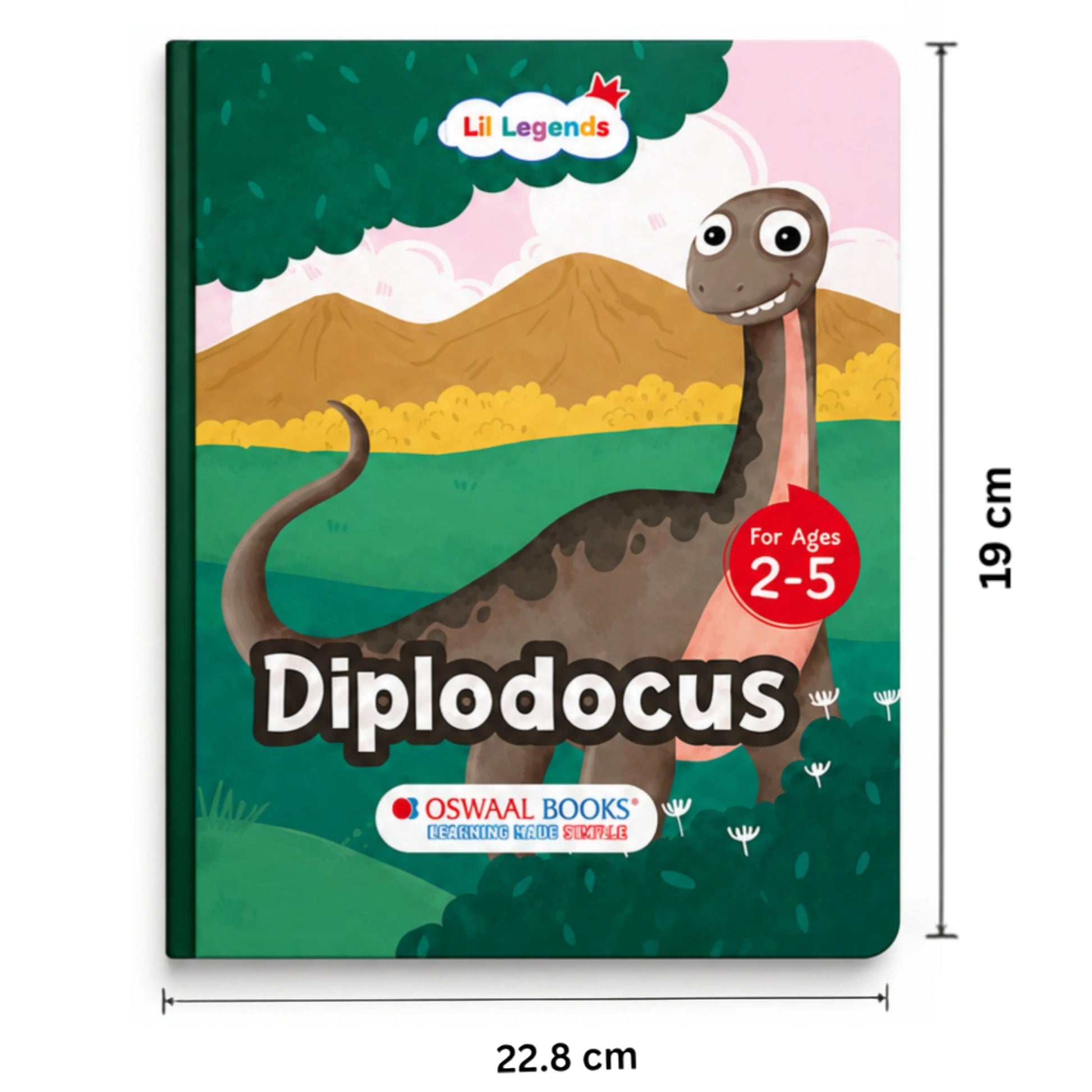 Lil Legends Padded Board Book for Kids | I am a Diplodocus | Illustrated Dinosaur Book for Toddlers | Durable Early Learning Picture Book | Age 2–5 Years | Padded Cover Edition 