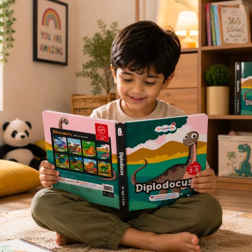 Lil Legends Padded Board Book for Kids | I am a Diplodocus | Illustrated Dinosaur Book for Toddlers | Durable Early Learning Picture Book | Age 2–5 Years | Padded Cover Edition 