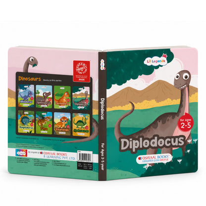 Lil Legends Padded Board Book for Kids | I am a Diplodocus | Illustrated Dinosaur Book for Toddlers | Durable Early Learning Picture Book | Age 2–5 Years | Padded Cover Edition 