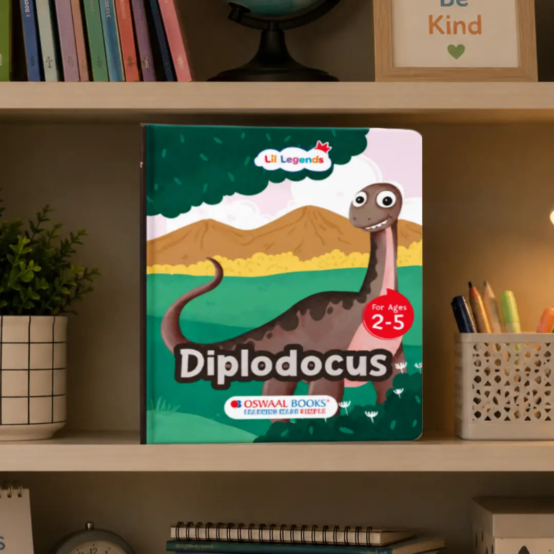 Lil Legends Padded Board Book for Kids | I am a Diplodocus | Illustrated Dinosaur Book for Toddlers | Durable Early Learning Picture Book | Age 2–5 Years | Padded Cover Edition 