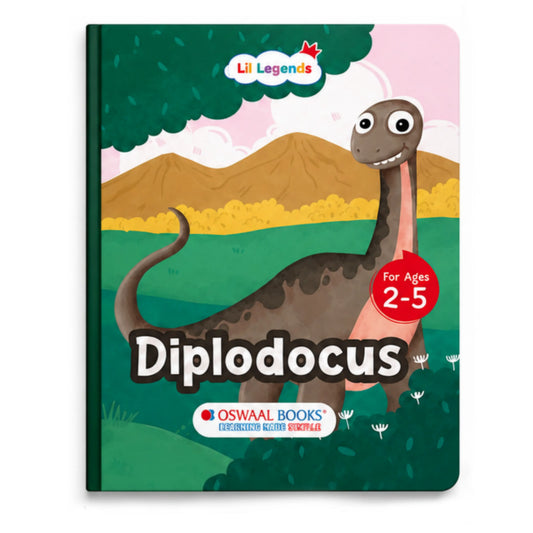 Lil Legends Padded Board Book for Kids | I am a Diplodocus | Illustrated Dinosaur Book for Toddlers | Durable Early Learning Picture Book | Age 2–5 Years | Padded Cover Edition 