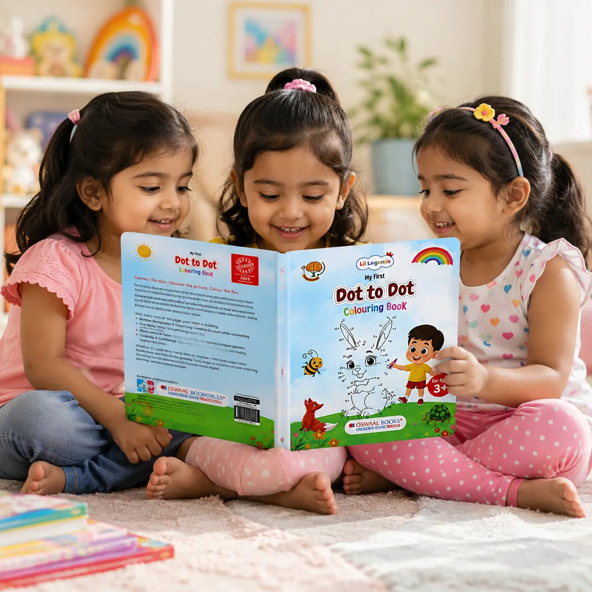 Lil Legends My First Dot to Dot Colouring Book for Kids | Connect the Dots, Colour and Fun Fact | Builds Number Skills, Counting and Focus | Fun Activity Workbook | For Nursery/LKG/UKG  | Age 3+ 