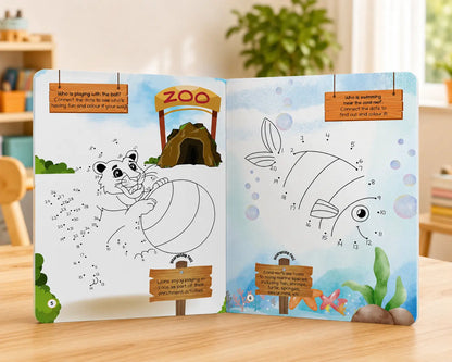 Lil Legends My First Dot to Dot Colouring Book for Kids | Connect the Dots, Colour and Fun Fact | Builds Number Skills, Counting and Focus | Fun Activity Workbook | For Nursery/LKG/UKG  | Age 3+ 